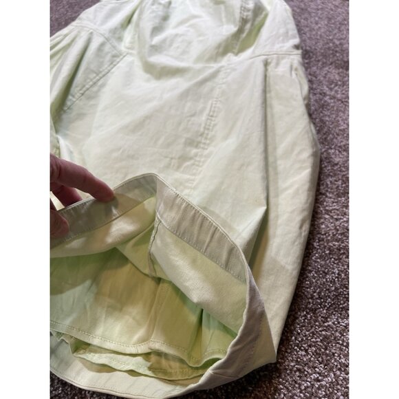 Maeve Anthropologie Mini Dress Size Large Sleeveless Volume Hip Green Stretch - Picture 11 of 15